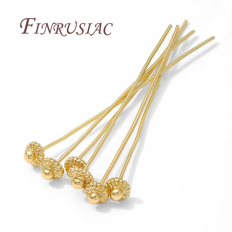 Supply Florist - 10/20 Stück/Lot 18K vergoldete Anstecknadeln für