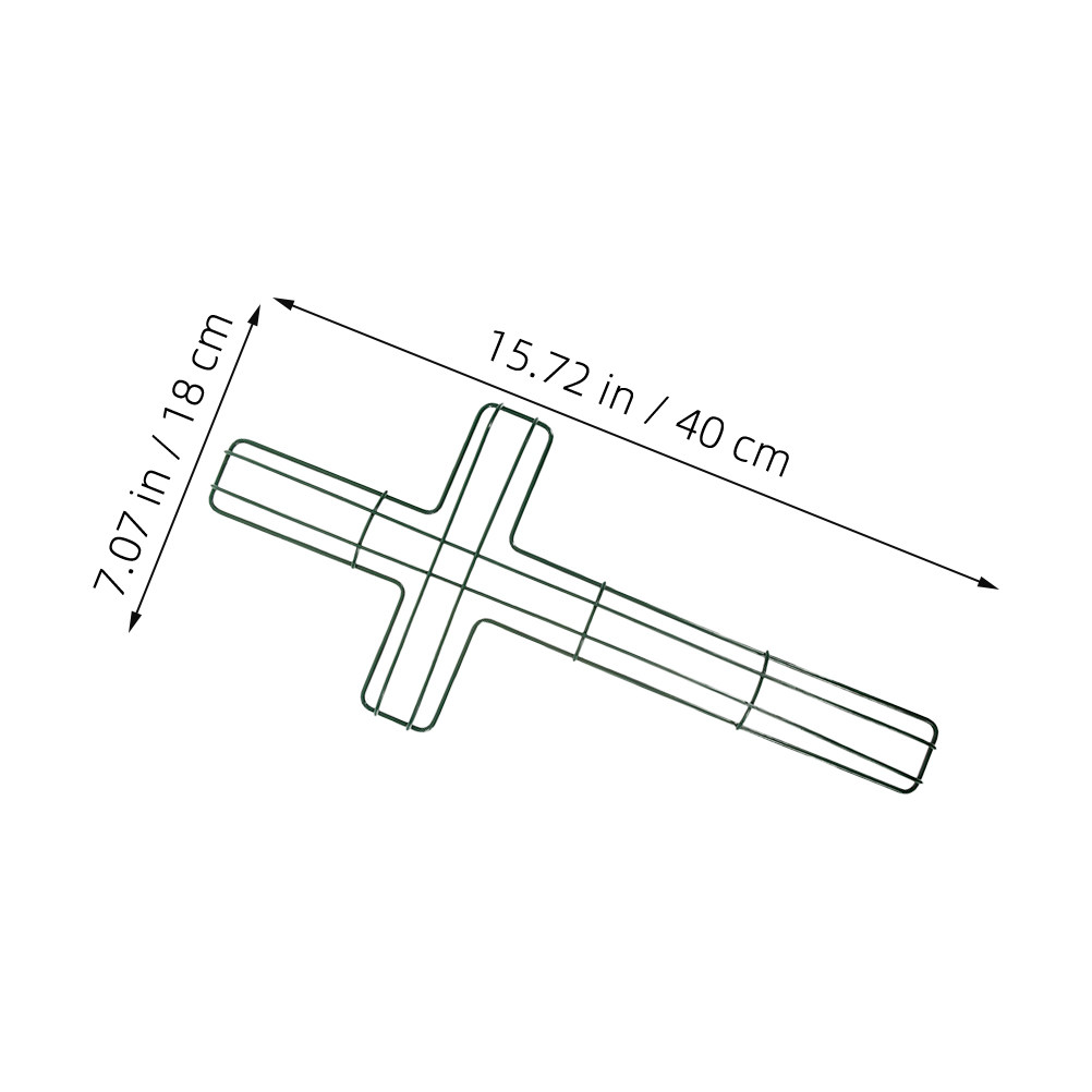5 Stück Kreuzdraht-Kranzrahmen – Wreath Form Wire Bewertung und Preis