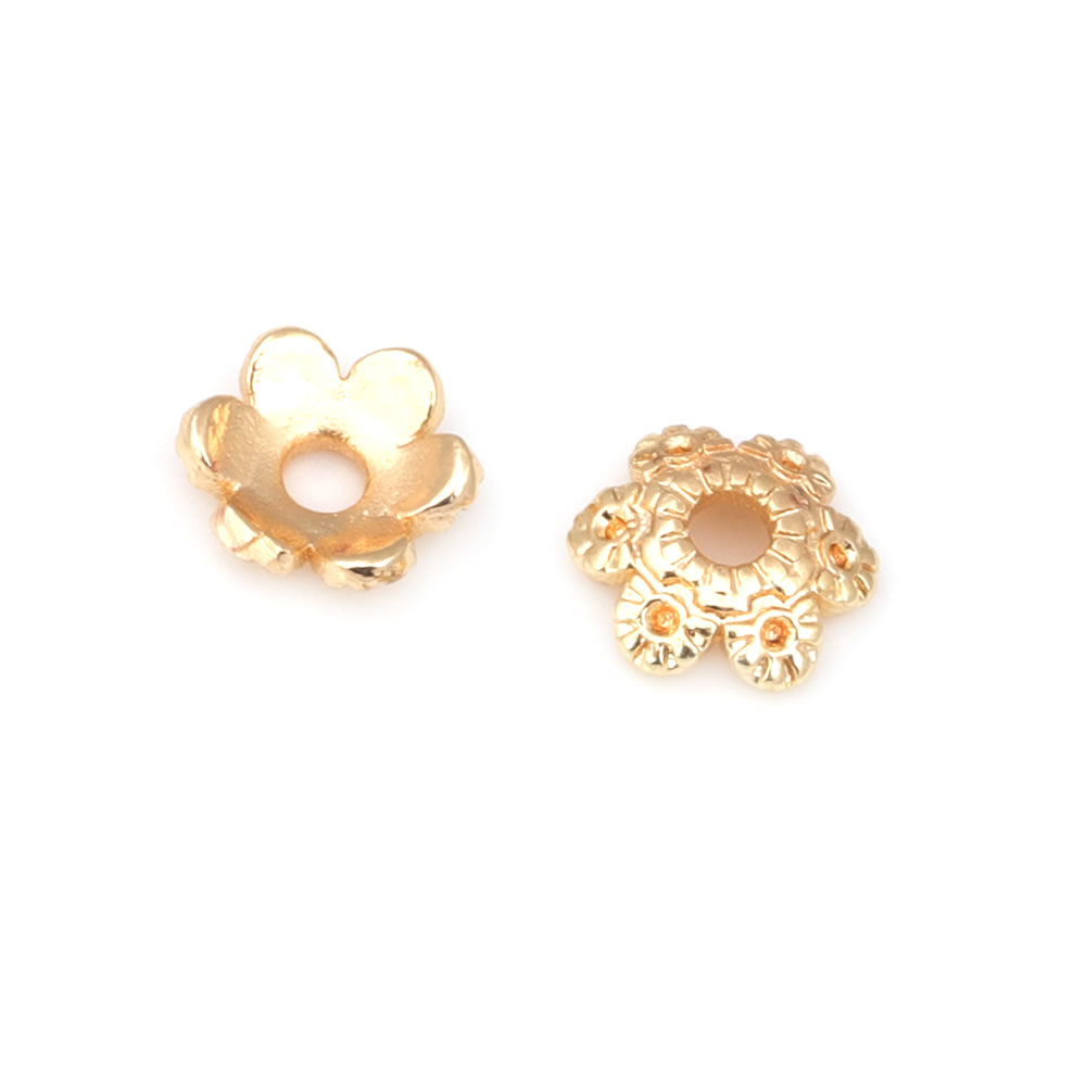 18K Gold Farbe Messing Blume P – Supply Florist Bewertung und Preis
