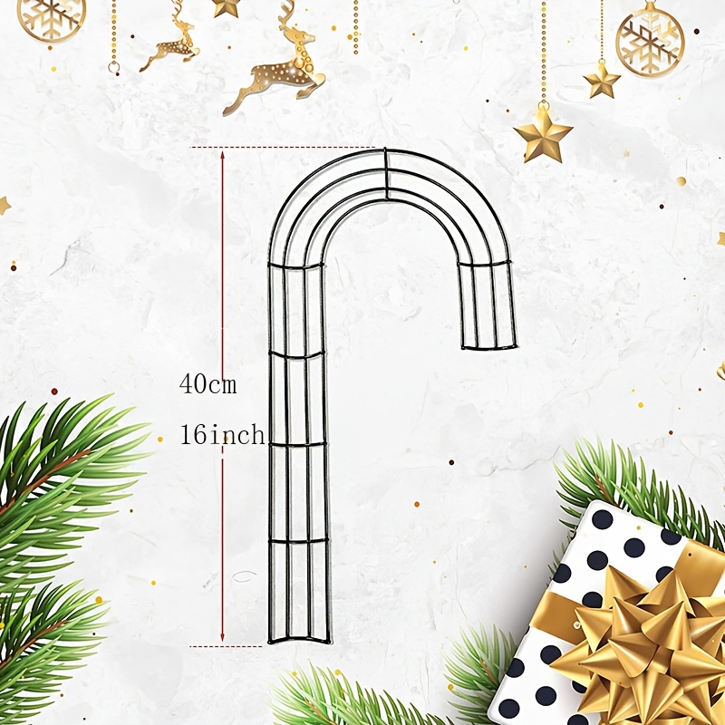 1/2/4 Stück Weihnachts-J-Form  – Wreath Form Wire Bewertung und Preis
