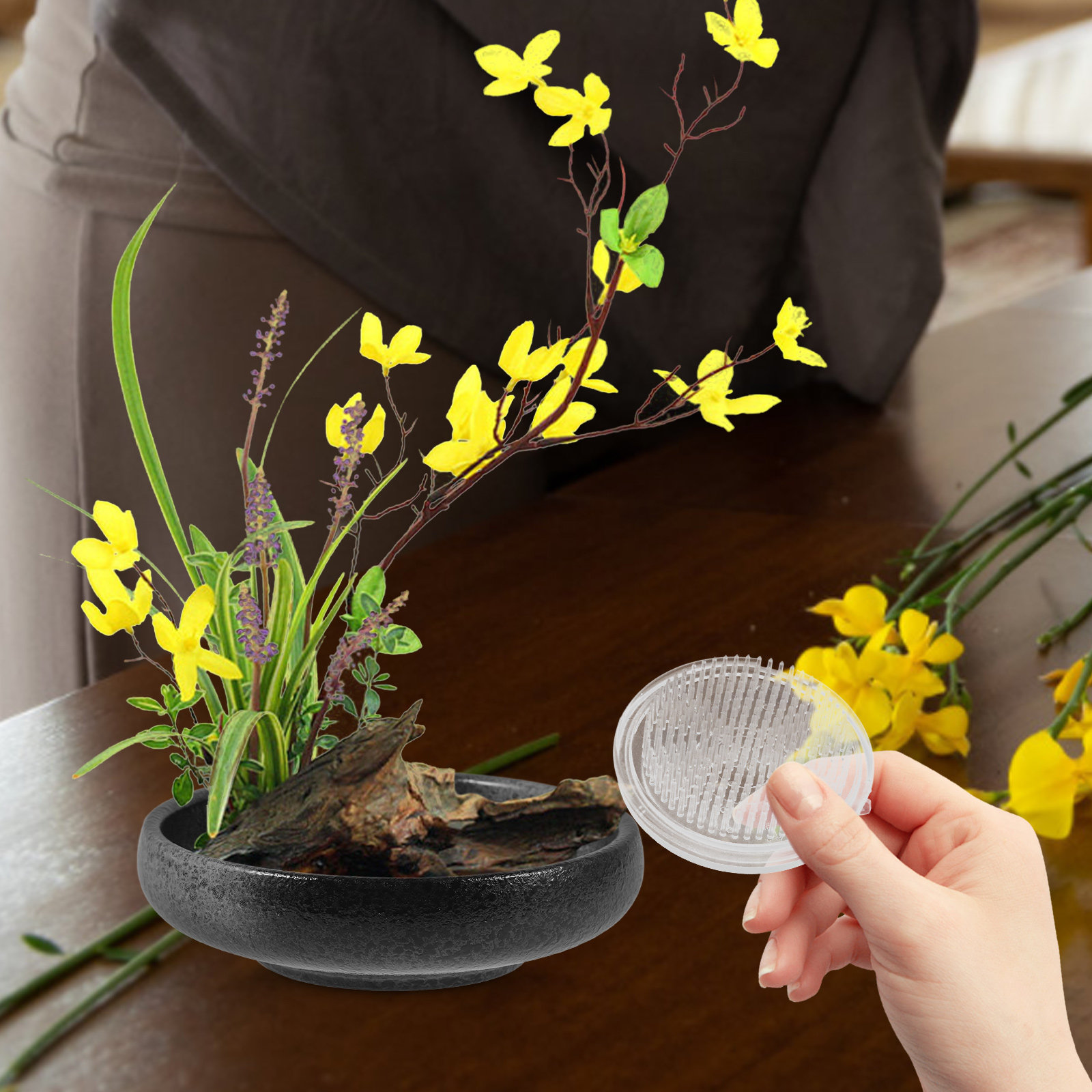 Blumenarrangierer mit Frosch-S – Longs Florist Supply Bewertung und Preis