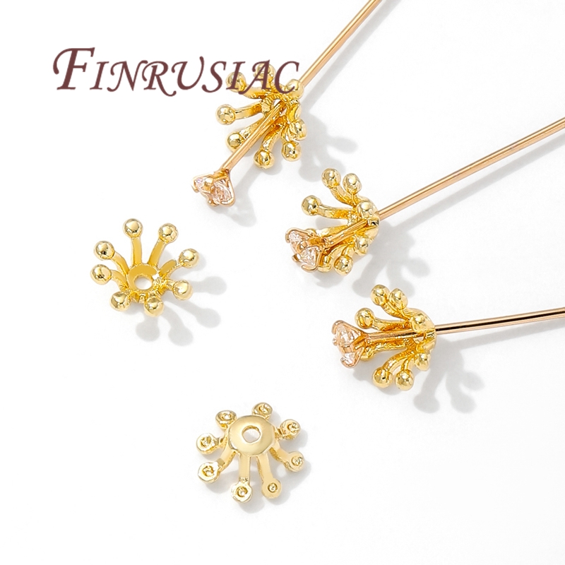 14K vergoldete Blumen-Perlenka – Supply Florist Bewertung und Preis