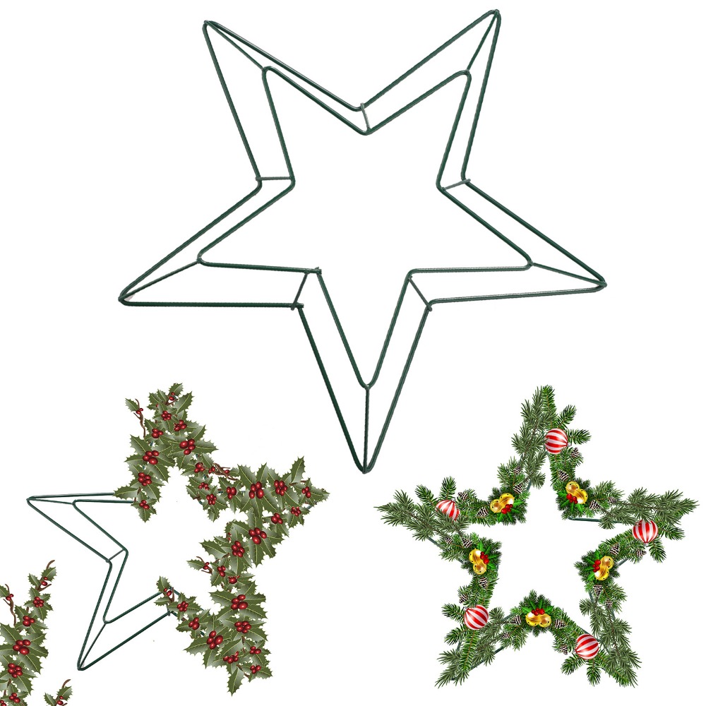 Dekorativer Metall-Draht-Stern – Wreath Form Wire Bewertung und Preis