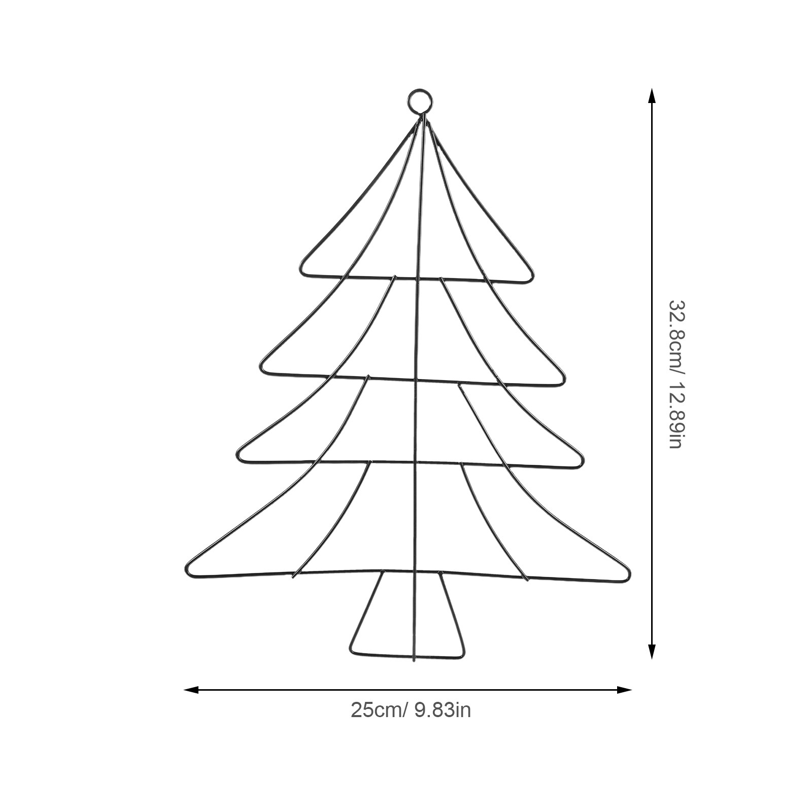 Weihnachtsbaumförmiger Eisenkr – Wreath Form Wire Bewertung und Preis