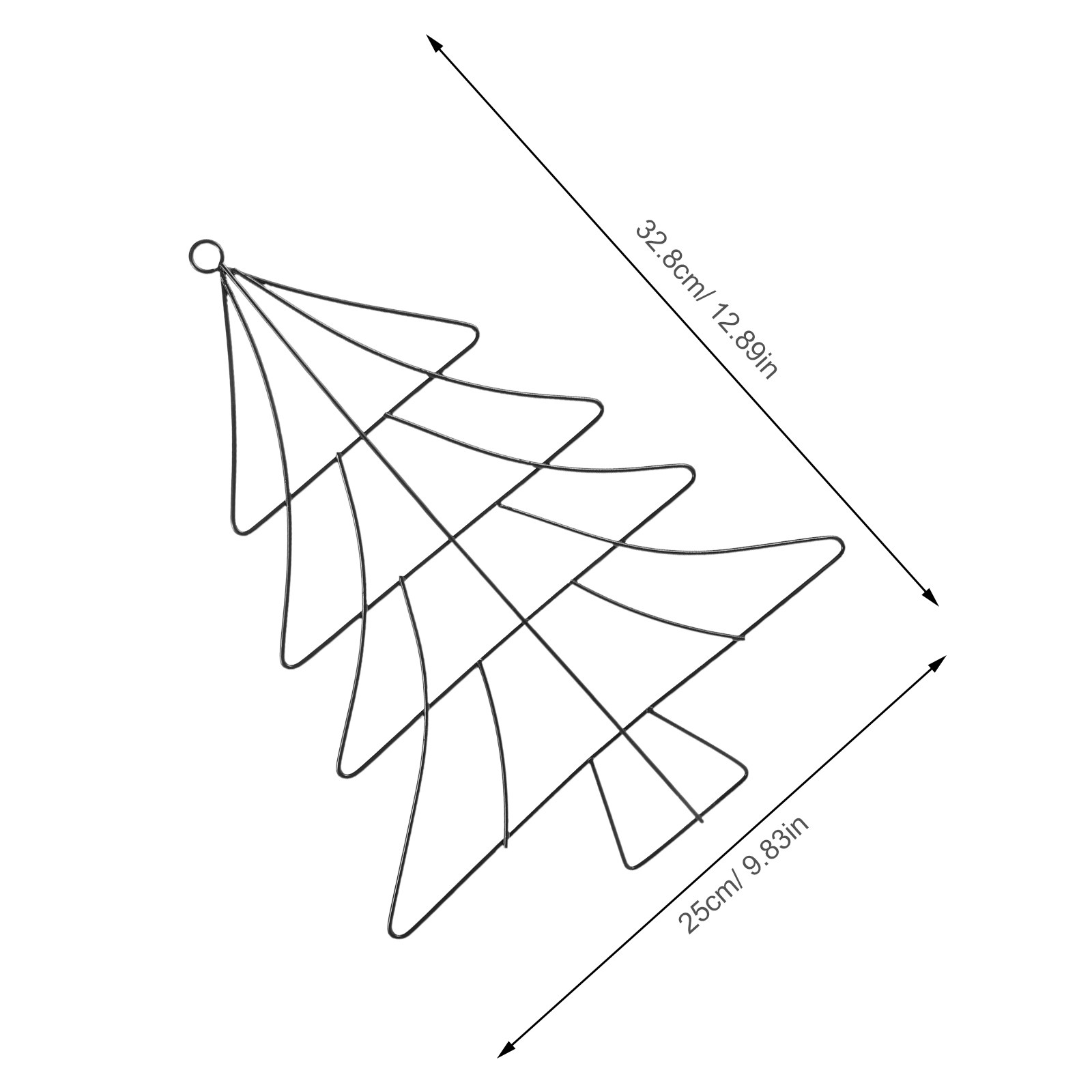 Weihnachtsbaum-förmiger Metall – Wreath Form Wire Bewertung und Preis